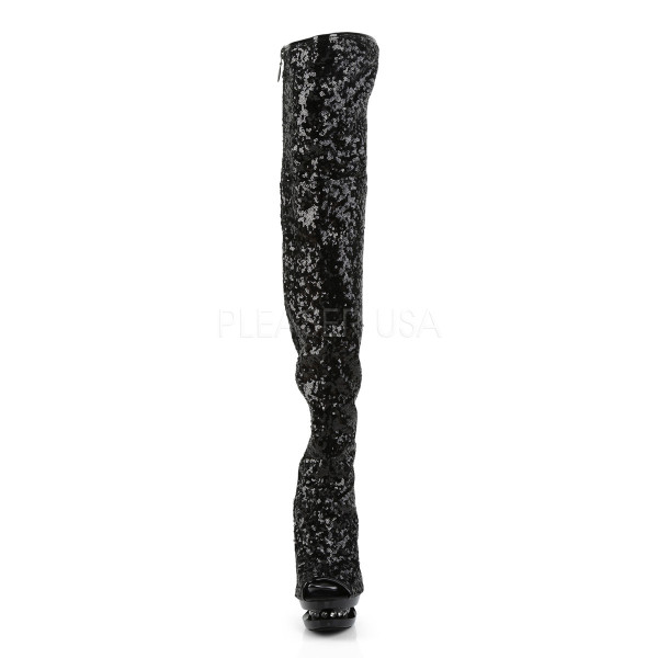 BLONDIE-R-3011 - 6" Heel, 1 1/2" Dual PF Open Toe Thigh Boot — image 6 of 8