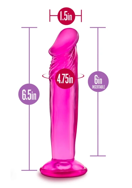 B Yours - Sweet n' Small 6" Dildo with Suction Cup