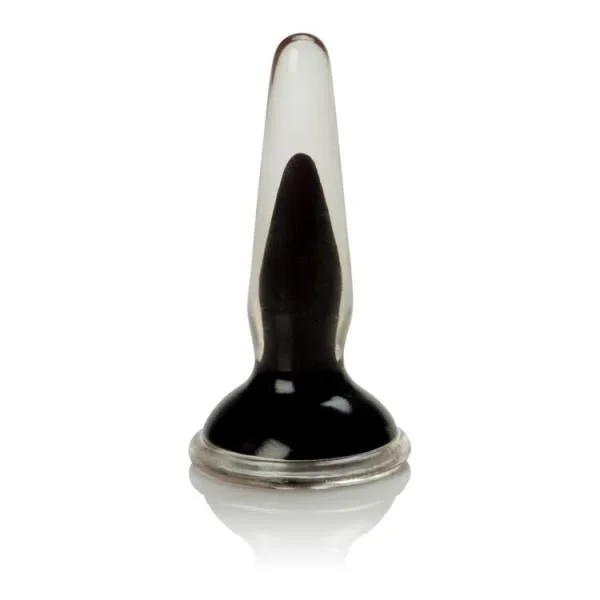 Crystal Cote Silicone Butt Plug Black — image 5 of 8