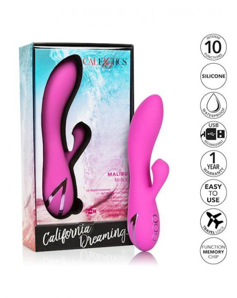 California Dreaming Malibu Minx Vibrator - Pink
