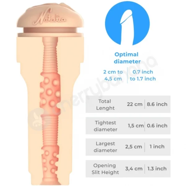 Kiiroo Feel Natalia Starr Stars Collection Stroker Compatible With Keon