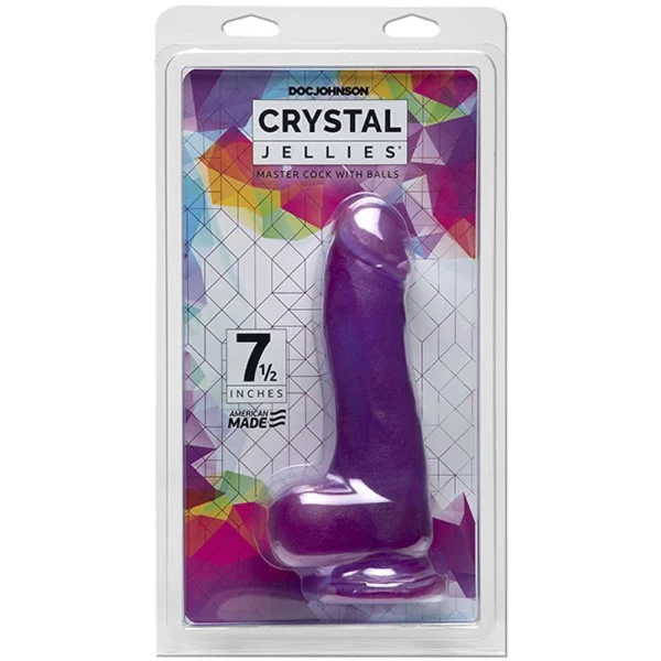 Crystal Jellies 7.5 inch Master Cock with Balls