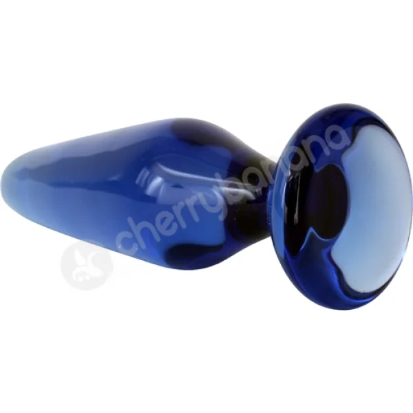 Crystal Spires Blue Smooth Butt Plug