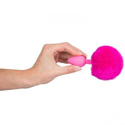 Colourful Joy Pink Silicone Bunny Butt Plug