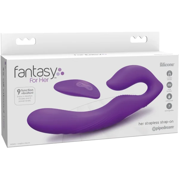 Fantasy For Her - Her Ultimate Silicone Remote Control Strapless Strap-on