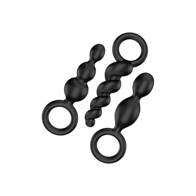 Satisfyer Plugs Set of 3 Black