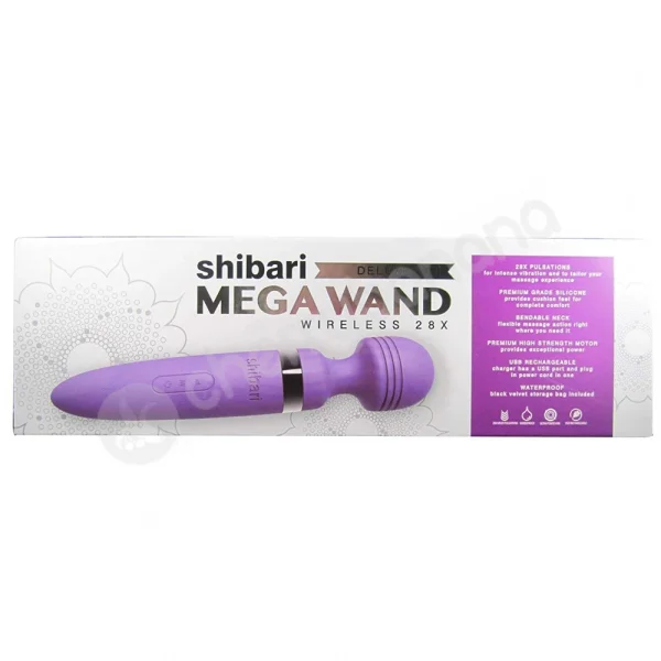 Shibari Purple Wireless 28 Speed Deluxe Mega Wand Vibrator