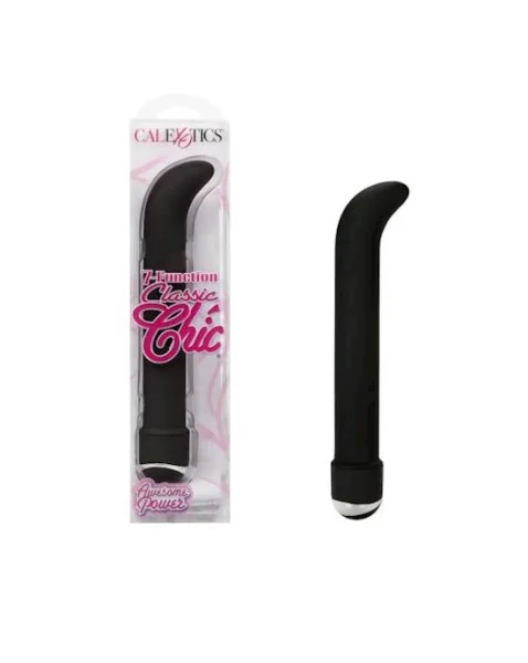 7-function Classic Chic Standard "g"  - Black - 6 Inch