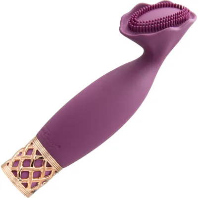 Pillow Talk Secrets Passion Rechargeable Silicone Clitoral Massager Wine Rose Gold