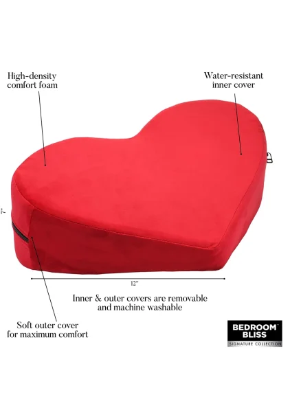 Bedroom Bliss Love Heart Pillow