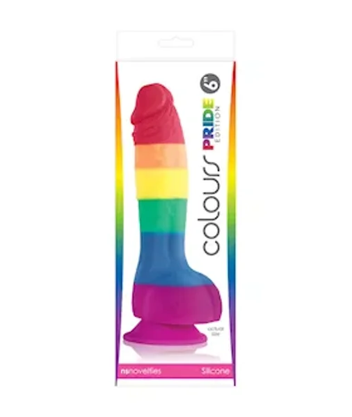 Colours Pride Edition 6 Inch Dildo - Rainbow - 6 Inch — image 6 of 6
