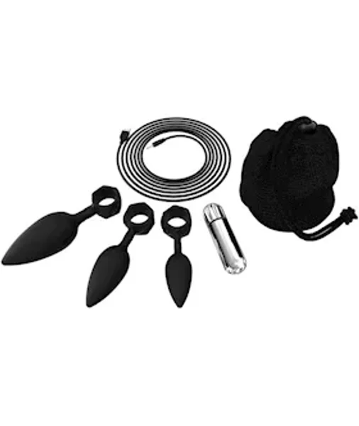 Bathmate Anal Training Plugs - Vibe - Black - 7 Inch — image 6 of 6