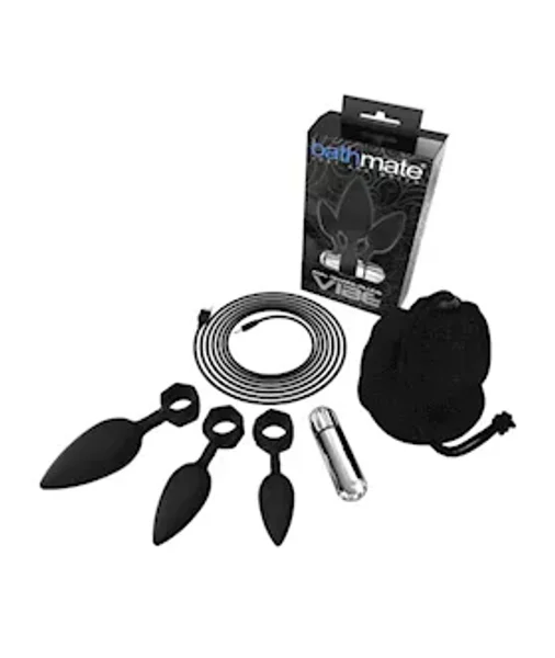 Bathmate Anal Training Plugs - Vibe - Black - 7 Inch — image 4 of 6