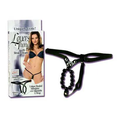Lover s Thong w Stroker Beads
