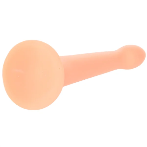 Dillio Platinum Secret Explorer Silicone 6" Suction Cup Dildo - Peach