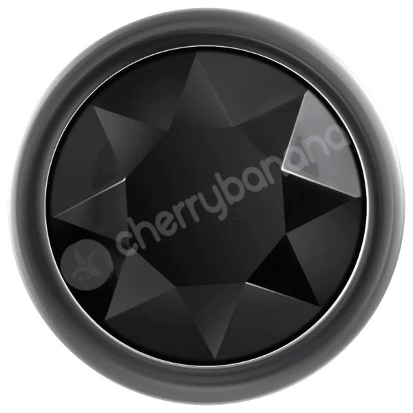 Evolved Large Black Gem Metal Anal Plug