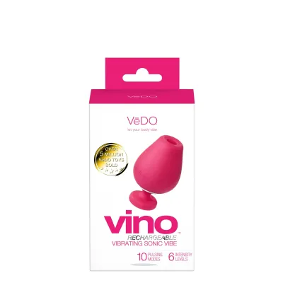 Vino Rechargeable Vibrating Sonic Vibe Pink