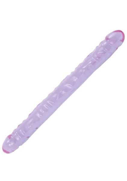 Crystal Jellies 18 Inch Double Dong - Purple