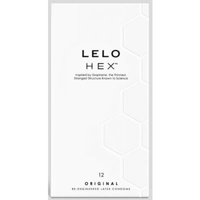HEX Ribbed Condoms x12