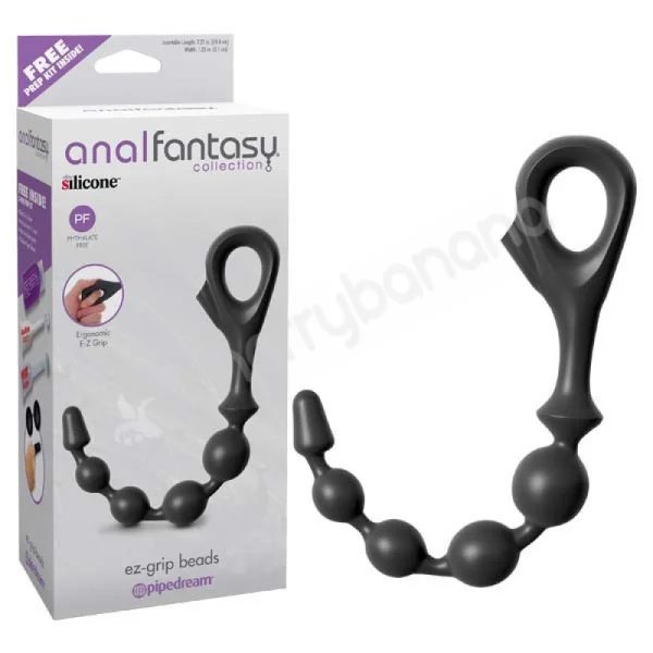 Anal Fantasy Collection Black Ez-grip Beads