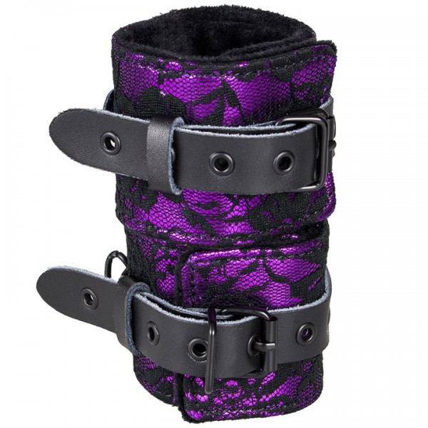 Bondara Soft Purple Floral Wrist Cuffs — image 4 of 4