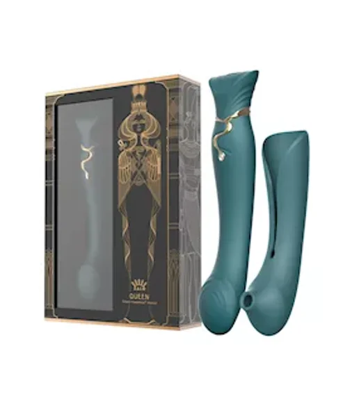 Zalo Queen Set Vibrator - Green - 8.5 Inches — image 19 of 19