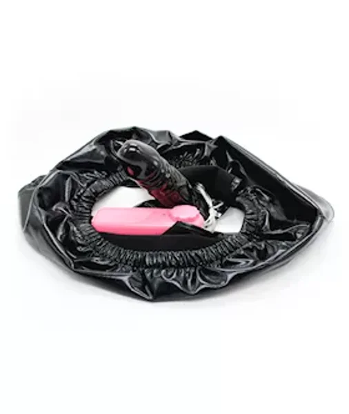 Spandex Vibrating Dildo Brief - Black — image 3 of 3