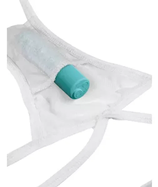 Hookup Panties Remote Bow-tie G String - O/s - White - O/s — image 4 of 9
