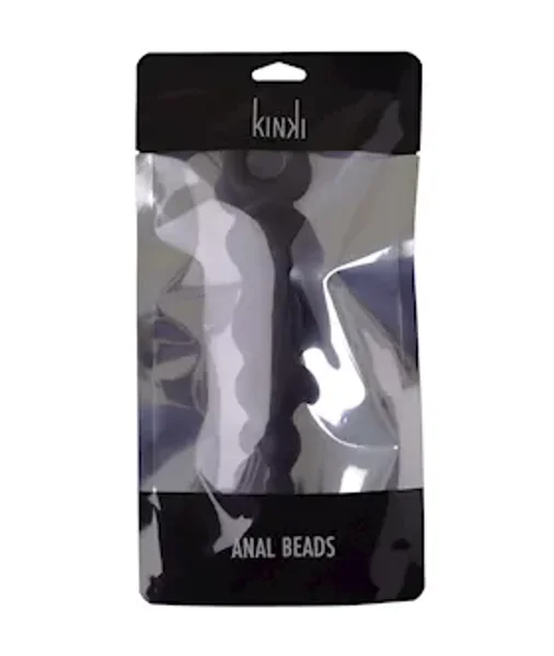 Share Satisfaction Curved Anal Beads - Black - 7.9 Inch — image 5 of 6