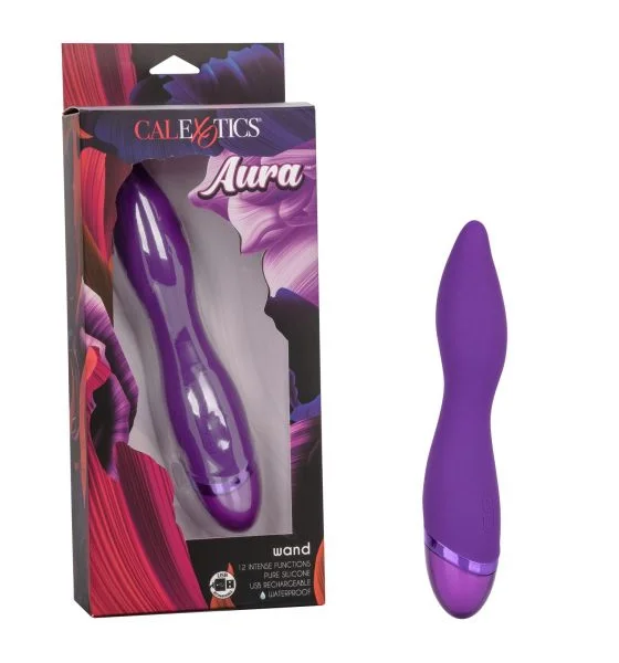 Aura Wand Silicone Rechargeable Waterproof Vibrator by CalExotics — image 20 of 20