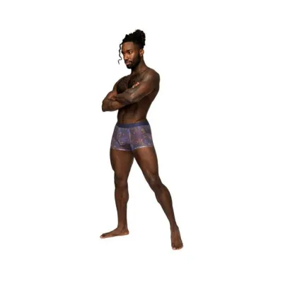 Men s Clothing Male Power Sheer Prints Seamless Sheer Short Spatter Xl