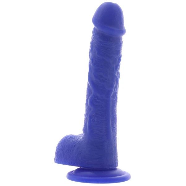 Admiral Sailor 7" Rechargeable Waterproof Vibrating Silicone Suction Cup Dildo By CalExotics - Blue