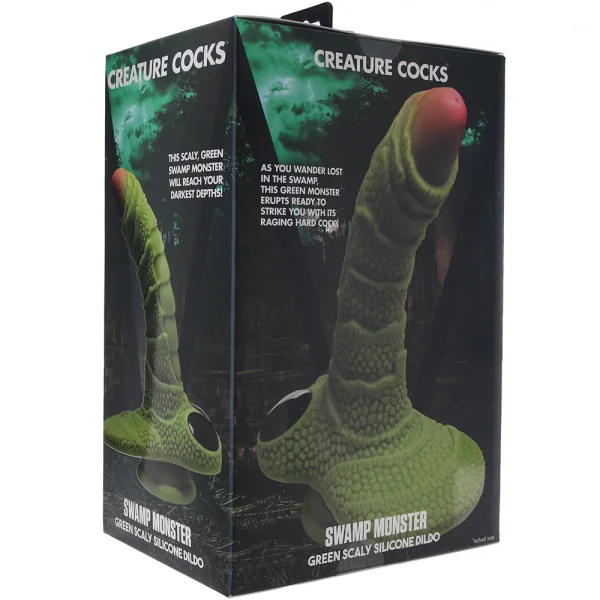 Creature Cocks - Swamp Monster Green Scaly Dildo