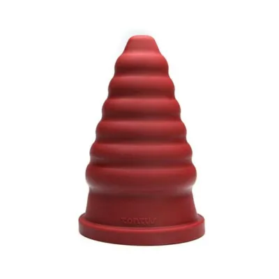 Tantus Cone Ripple True Blood Red