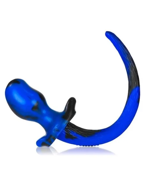 Puppy Tail Buttplug - Pug - 3.25 Inch - Blue - Small