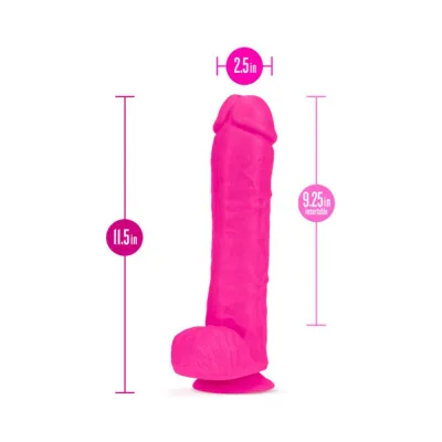 Au Naturel Bold Big John Dildo 11 In Pink