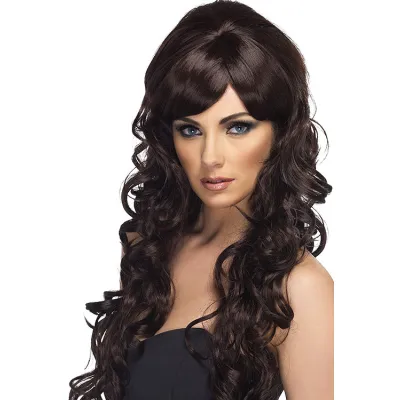 Rich Brown Pop Starlet Wig By Smiffys