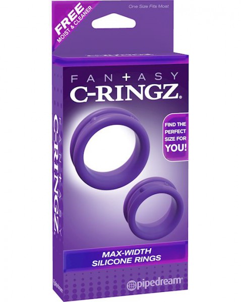 Fantasy C-ringz Max Width Silicone Rings - Purple