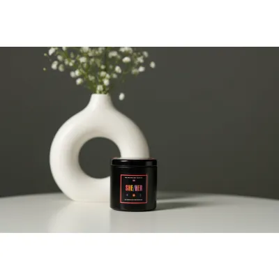 Gender Fluid Candle She her 4 Oz Ocean Tide