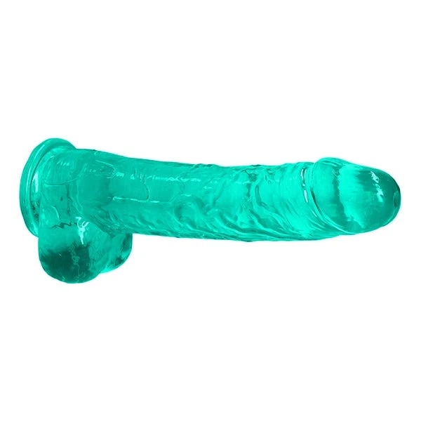 RealRock 9-inch Crystal Clear Dildo with Balls