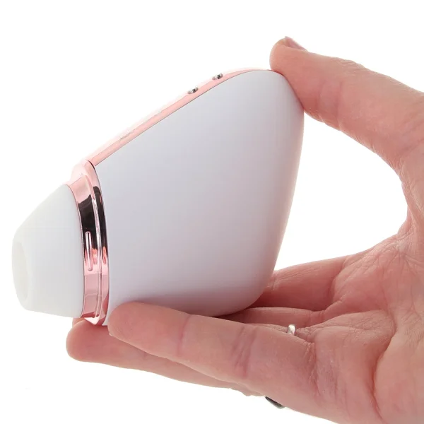 Satisfyer Love Triangle Pressure Wave Rechargeable App Enabled Clitoral Stimulator - White