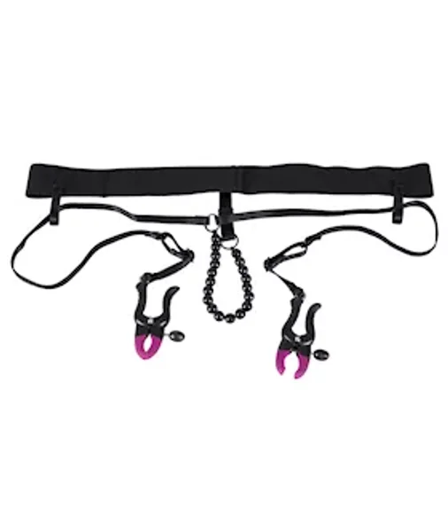 Pearl String With Silicone Clamps - Black — image 2 of 2