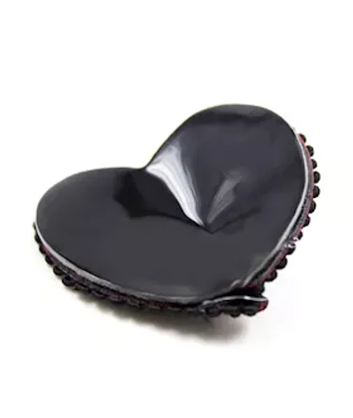 Scandalous Heart Nipple Tassel - Black/red — image 6 of 6