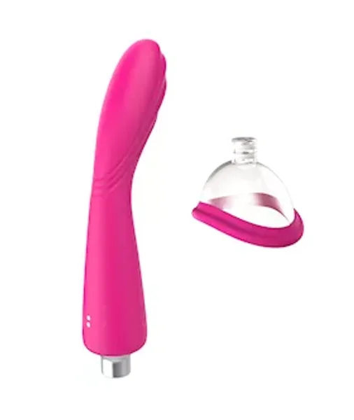 G Spot Vibrator With Pussy Pump  - Pink — image 4 of 4