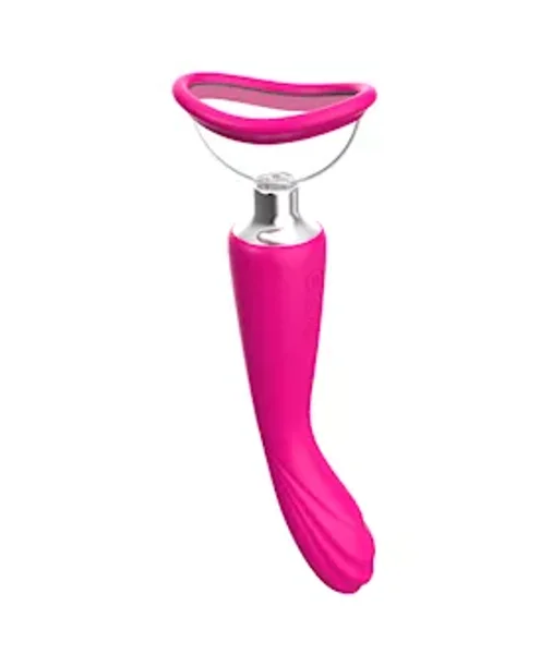 G Spot Vibrator With Pussy Pump  - Pink — image 3 of 4