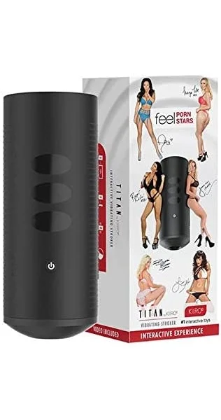 Kiiroo Titan Feel Pornstars Experience Vibrating Stroker