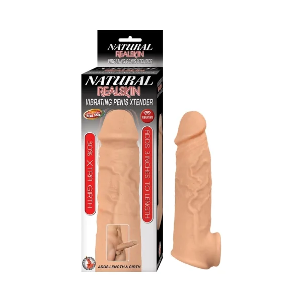 Natural Realskin Vibrating Penis Xtender — image 4 of 10