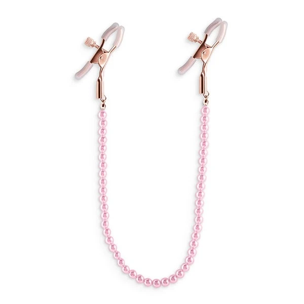 Bound DC1 Alligator-Style Nipple Clamps with Pearl Chain
