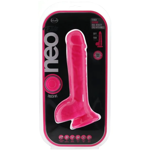 Neo Elite 9 Inch Dual Density Silicone Cock