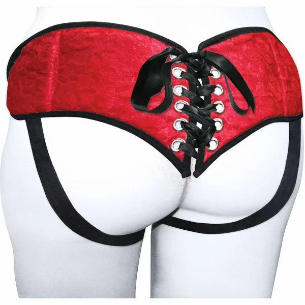 Plus Size Red Corsette Harness